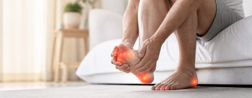 Person with foot numbness and tingling from peripheral neuropathy in Charlotte NC